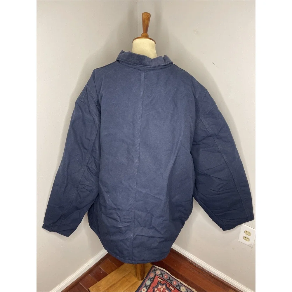 Carhartt Work Jacket Navy Blue 0C0003-M Loose Fit Insulated High Quality 5XL